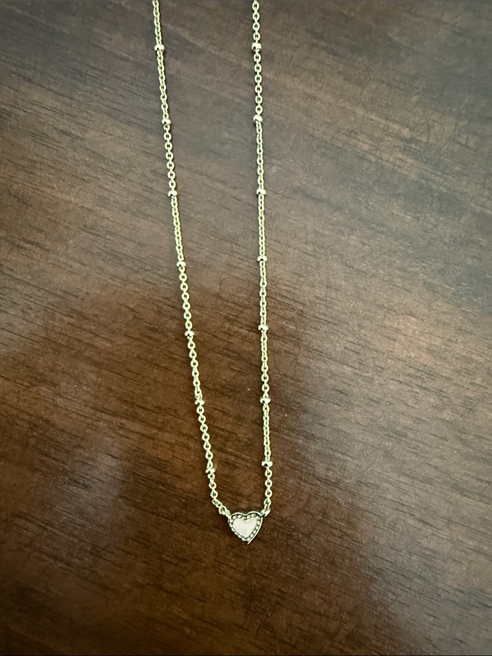 Kendra Scott Silver Heart Pendant Necklace